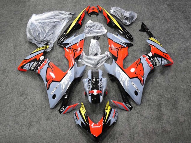 2013-2015 Honda CBR500R Motorcycle Fairings - Glossy Nardo Grey Yellow Glossy Black Repsol HRC Red Bull Canada Websites