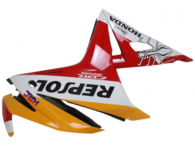 2016-2018 Honda CBR500R Motorcycle Fairings - Yellow White Red Repsol HRC Canada Websites
