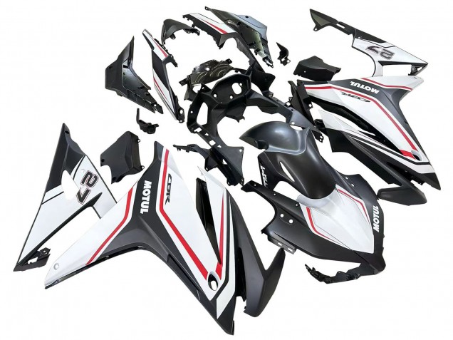 2016-2018 Honda CBR500R Motorcycle Fairings - White Red Matte Black Canada Websites