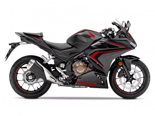 2022-2023 Honda CBR500R Motorcycle Fairings - Matte Black Red Canada Websites