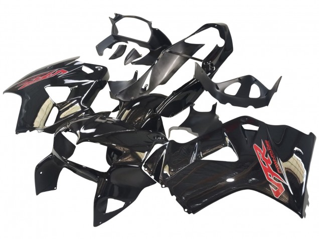 1998-2001 Honda VFR 800 Motorcycle Fairings - Glossy Black Red Decal Canada Websites