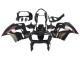 1998-2001 Honda VFR 800 Motorcycle Fairings - Glossy Black Red Decal Canada Websites