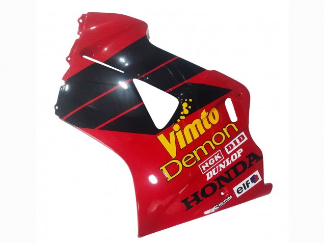 1998-2001 Honda VFR 800 Motorcycle Fairings - Red White Glossy Black Vimto Canada Websites
