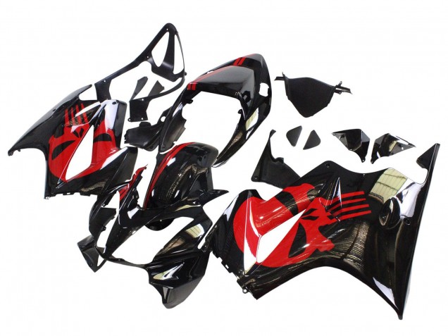 2002-2013 Honda VFR 800 Motorcycle Fairings - Glossy Black Red Canada Websites