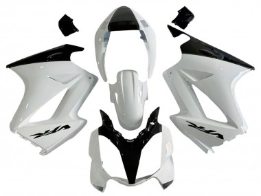 2002-2013 Honda VFR 800 Motorcycle Fairings - Pearl White Glossy Black Decal Canada Websites