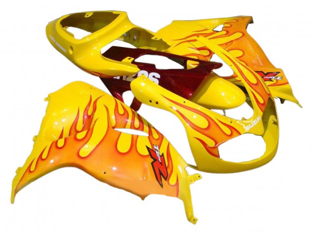 1998-2003 Suzuki TL1000R Motorcycle Fairings - Yellow with Red Flame Canada Websites