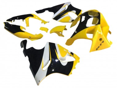 1996-2003 Kawasaki ZX7R Motorcycle Fairings - Yellow White Glossy Black Canada Websites