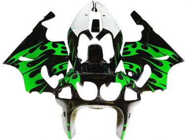 1996-2003 Kawasaki ZX7R Motorcycle Fairings - Green Glossy Black White Canada Websites