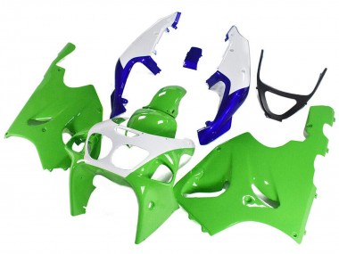 1996-2003 Kawasaki ZX7R Motorcycle Fairings - White Green Blue Canada Websites