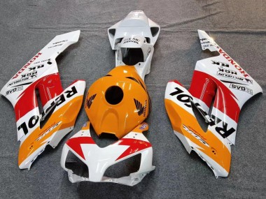 2004-2005 Honda CBR1000RR Motorcycle Fairings - White Orange Black Red Repsol Canada Websites