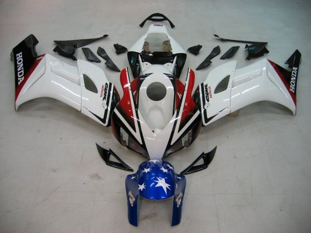 2004-2005 Honda CBR1000RR Motorcycle Fairings - White Red Glossy Black Blue Star Canada Websites