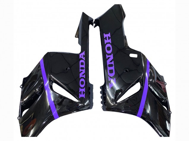 2004-2005 Honda CBR1000RR Motorcycle Fairings - Glossy Black Purple Stripe Canada Websites