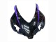 2004-2005 Honda CBR1000RR Motorcycle Fairings - Glossy Black Purple Stripe Canada Websites