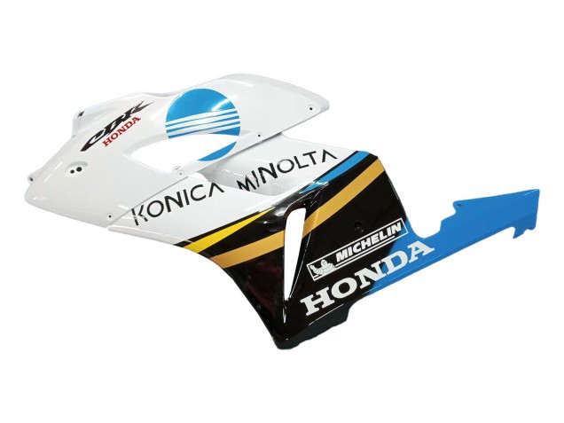 2004-2005 Honda CBR1000RR Motorcycle Fairings - White Light Blue Yellow Black Konica Minolta Canada Websites