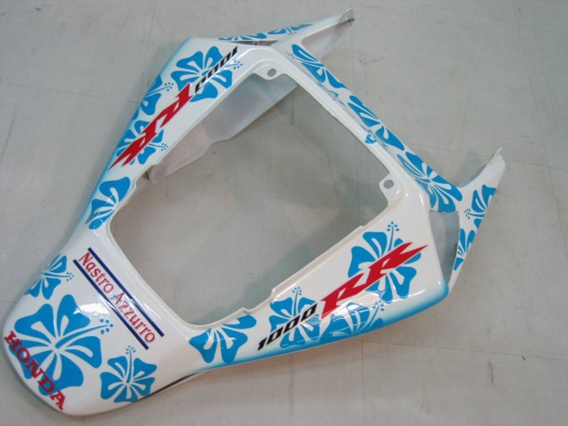 2004-2005 Honda CBR1000RR Motorcycle Fairings - White Blue Snow Nastro Azzurro 46 Canada Websites
