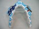 2004-2005 Honda CBR1000RR Motorcycle Fairings - White Blue Snow Nastro Azzurro 46 Canada Websites