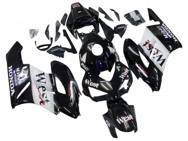 2004-2005 Honda CBR1000RR Motorcycle Fairings - Glossy Black White West Canada Websites