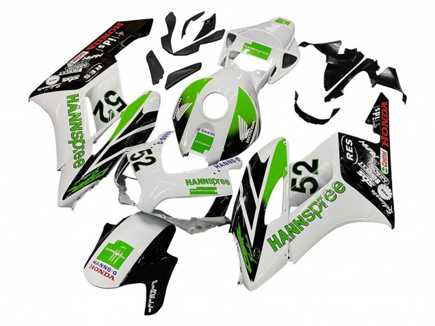 2004-2005 Honda CBR1000RR Motorcycle Fairings - White Green Glossy Black Hannspree 52 Canada Websites