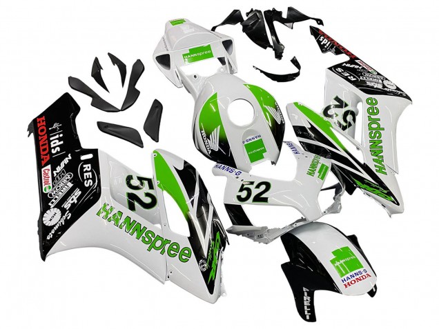 2004-2005 Honda CBR1000RR Motorcycle Fairings - White Green Glossy Black Hannspree 52 Canada Websites