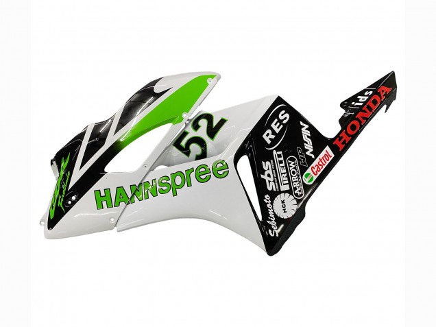 2004-2005 Honda CBR1000RR Motorcycle Fairings - White Green Glossy Black Hannspree 52 Canada Websites