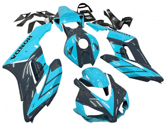 2004-2005 Honda CBR1000RR Motorcycle Fairings - Light Blue Glossy Black Canada Websites