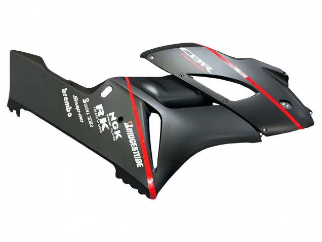 2004-2005 Honda CBR1000RR Motorcycle Fairings - Glossy Black Glossy Grey Red Stripe Canada Websites