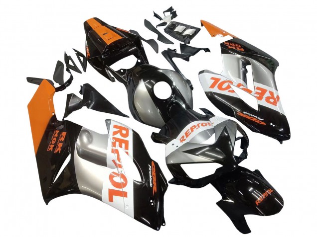 2004-2005 Honda CBR1000RR Motorcycle Fairings - Orange Silver Glossy Black Repsol Canada Websites