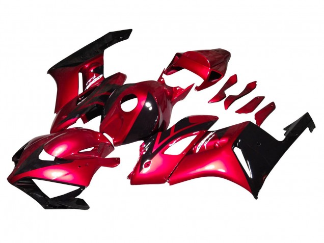 2004-2005 Honda CBR1000RR Motorcycle Fairings - Red Glossy Black Stripe Canada Websites