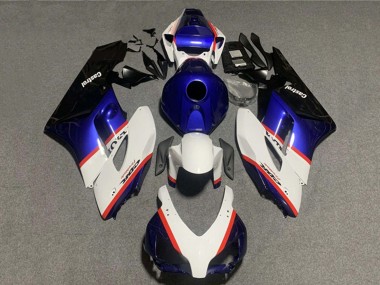 2004-2005 Honda CBR1000RR Motorcycle Fairings - White Blue Red Castrol Canada Websites