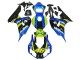 2006-2007 Honda CBR1000RR Motorcycle Fairings - Blue Fluorescent Green Glossy Black Shark 46 Canada Websites