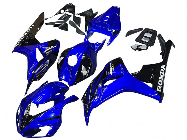 2006-2007 Honda CBR1000RR Motorcycle Fairings - Blue Glossy Black Canada Websites