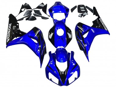 2006-2007 Honda CBR1000RR Motorcycle Fairings - Blue Glossy Black Canada Websites