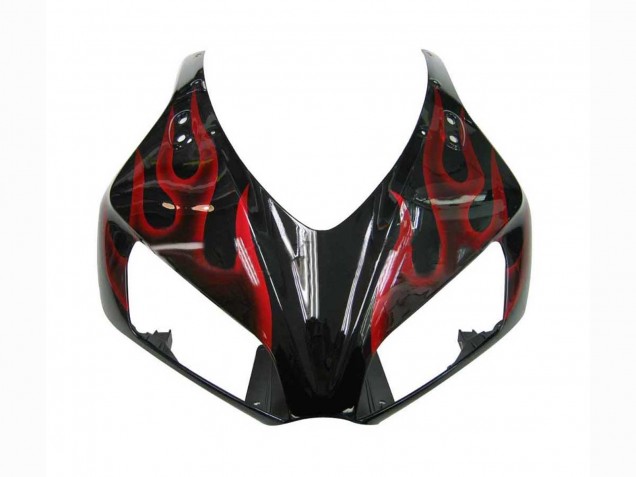 2006-2007 Honda CBR1000RR Motorcycle Fairing - Glossy Black Red Flame Canada Websites