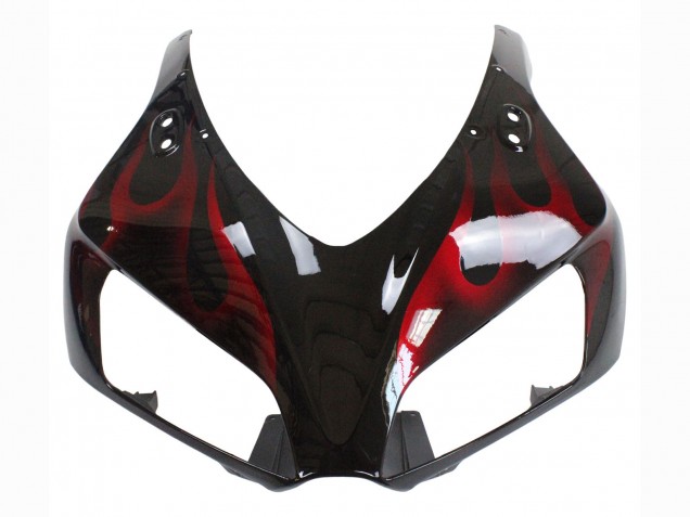2006-2007 Honda CBR1000RR Motorcycle Fairing - Glossy Black Red Flame Canada Websites