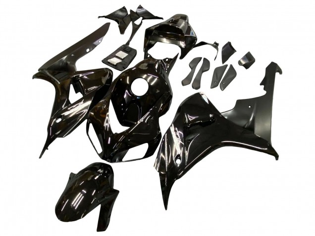 2006-2007 Honda CBR1000RR Motorcycle Fairings - Glossy Black Matte Black Canada Websites