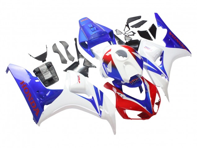 2006-2007 Honda CBR1000RR Motorcycle Fairing - White Red Blue HRC Canada Websites