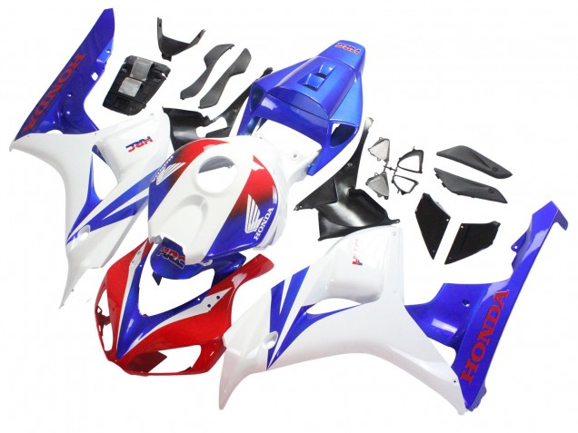 2006-2007 Honda CBR1000RR Motorcycle Fairing - White Red Blue HRC Canada Websites