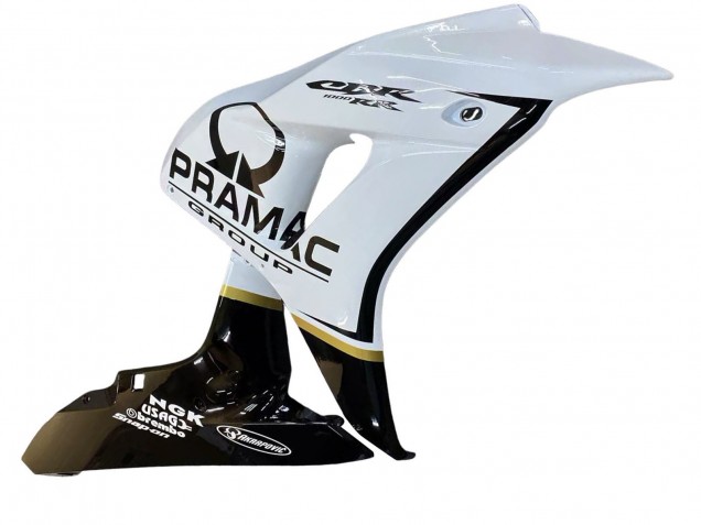2006-2007 Honda CBR1000RR Motorcycle Fairings - White Glossy Black Pramac Canada Websites