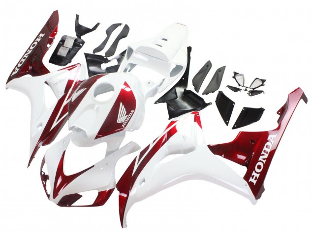 2006-2007 Honda CBR1000RR Motorcycle Fairings - White Red Canada Websites