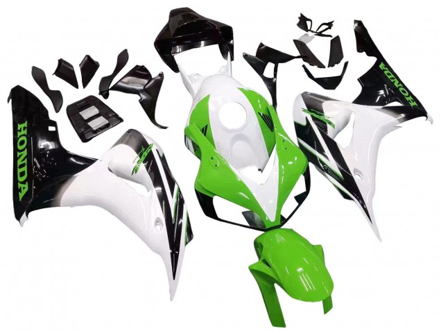 2006-2007 Honda CBR1000RR Motorcycle Fairing - White Green Glossy Black Canada Websites