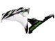 2006-2007 Honda CBR1000RR Motorcycle Fairing - White Green Glossy Black Canada Websites