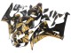 2006-2007 Honda CBR1000RR Motorcycle Fairings - Gold Glossy Black Canada Websites