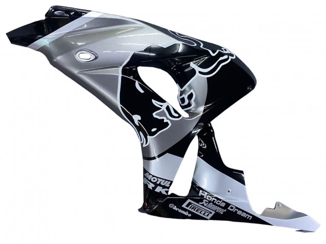 2006-2007 Honda CBR1000RR Motorcycle Fairings - Silver Glossy Black Red Bull Canada Websites