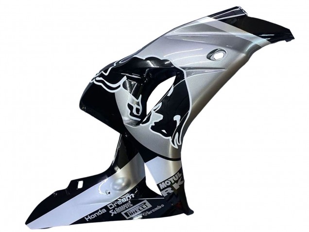 2006-2007 Honda CBR1000RR Motorcycle Fairings - Silver Glossy Black Red Bull Canada Websites