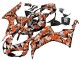 2006-2007 Honda CBR1000RR Motorcycle Fairings - Black Orange Silver Camouflage Canada Websites