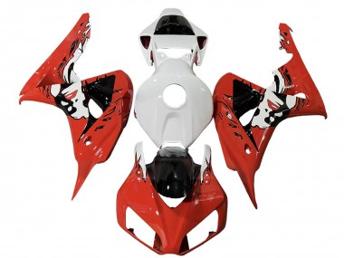 2006-2007 Honda CBR1000RR Motorcycle Fairings - White Red Glossy Black Canada Websites