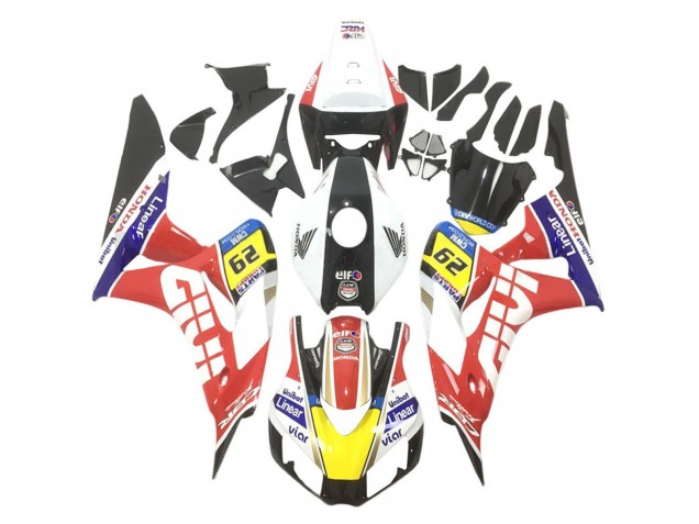 2006-2007 Honda CBR1000RR Motorcycle Fairings - White Red Yellow Blue Black Givi Elf UniBat 29 Canada Websites