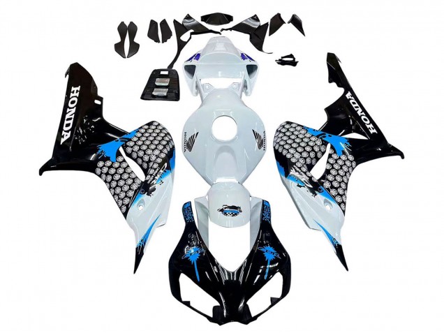2006-2007 Honda CBR1000RR Motorcycle Fairing - White Blue Glossy Black Canada Websites