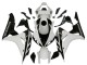 2006-2007 Honda CBR1000RR Motorcycle Fairing Kits - White Glossy Black Canada Websites