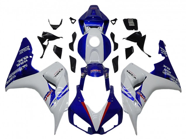 2006-2007 Honda CBR1000RR Motorcycle Fairings - White Red Blue HRC Canada Websites